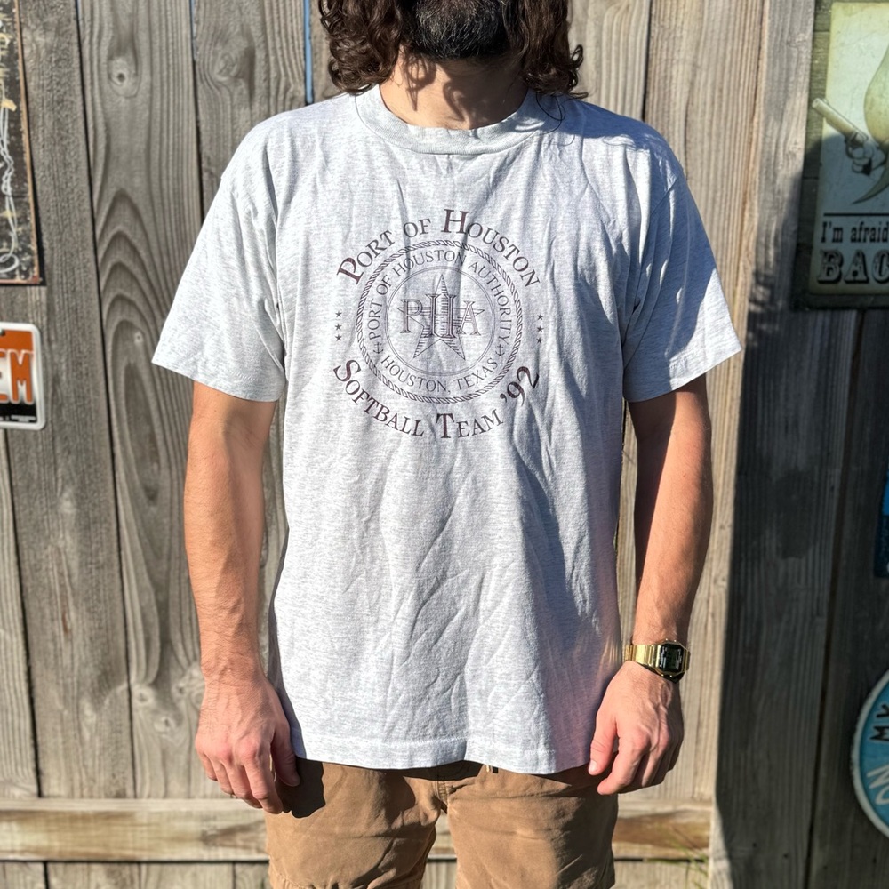 Vintage Port of Houston Authority Softball Shirt